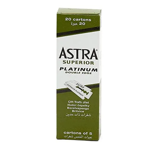 Astra Lamette da Barba Platinum, pacco de 100 pezzi