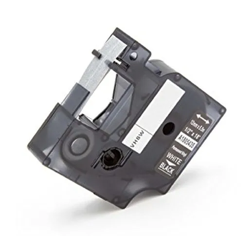 vhbw Cassetta Nastro Vinile 12mm per Etichettatrice Dymo RhinoPro 3000, 5000, 6000, ILP 21...