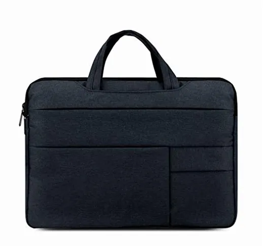 Borsa per PC portatile uomini e donne Business Notebook borsa da computer blu Blu marino