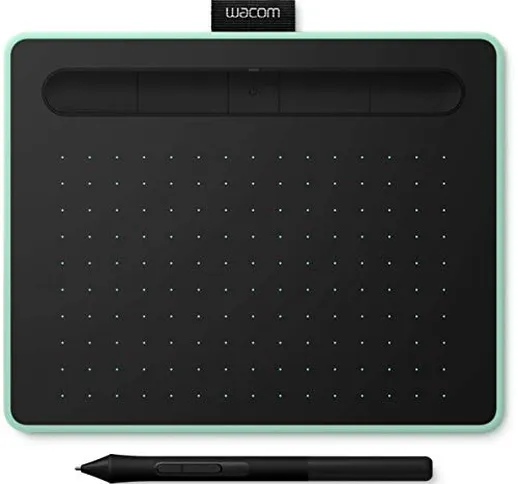 Wacom Intuos S Tavoletta Grafica Bluetooth Pistacchio con Penna per Dipingere, Disegnare e...