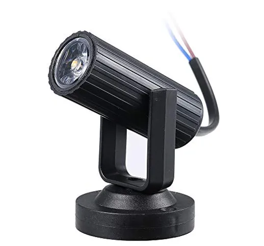 Lixada 1W LED Mini Lampada Spot Leggero Illuminazione a 360 Gradi Luci di Scena Infisso Po...