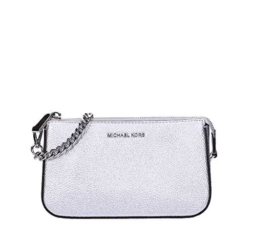 MICHAEL by Michael Kors Jet Set Borsa a Tracolla Argento Medium Donna uni Argento