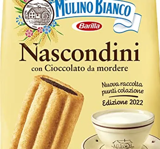 Mulino Bianco Biscotti Frollini Nascondini con Cioccolato, Colazione Ricca di Gusto - 600...