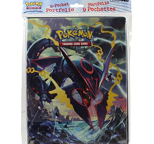 Ultra Pro Pokemon Card 9 Pocket Binder Album Portfolio featuring Mega Rayquaza Ex and Prim...