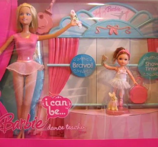 Barbie I Can Be A Dance Teacher 10+ Pezzo Playset con Barbie & Kelly Dolls (2007)