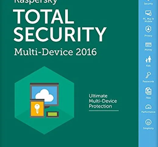 Kaspersky Lab Total Security – Multi-Device 2016 Base license 10utente(i) 1anno/i Inglese
