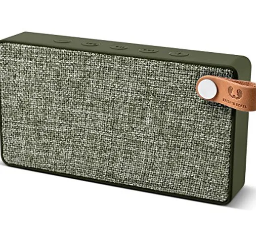 Fresh 'N Rebel Speaker Bluetooth Rockbox Slice Fabriq Edition Army, Altoparlante Tascabile...