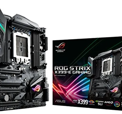 ASUS ROG Strix X399-E Gaming Scheda Madre AMD X399 EATX con Illuminazione Aura Sync RGB LE...