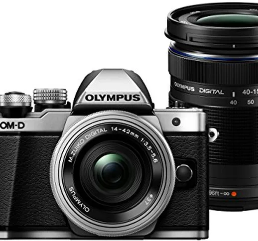 Olympus OM-D E-M10 Mark II Kit, Fotocamera Micro Quattro Terzi (16 MP, Stabilizzatore d'Im...