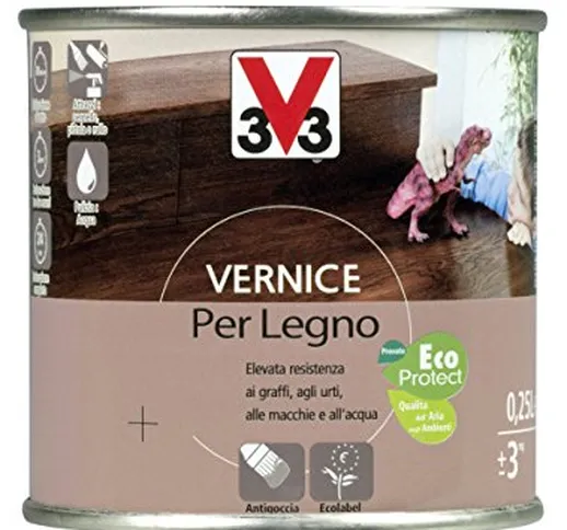 V33 - Vernice Per Legno Cera Incolore 250 Ml