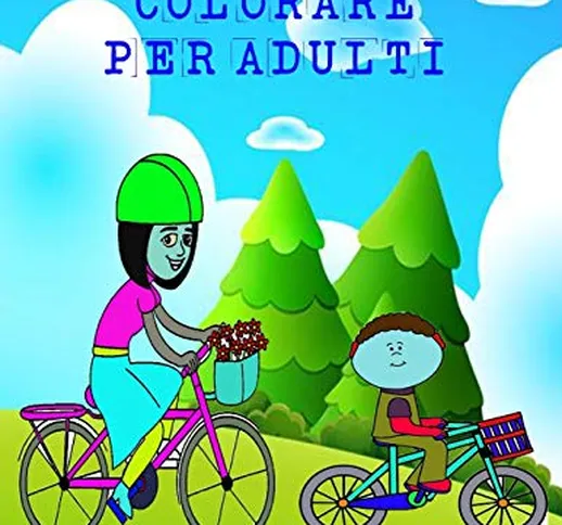 biciclette Colorare per adulti: libro biciclette per colorare di adulti e bambini / 10-20...