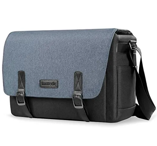 Inateck Borsa a spalla per macchina fotografica, per Laptop 14", resistente all’acqua, bor...