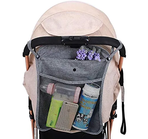 FenFang Borsa a Rete per Passeggino, Bambino Passeggino Universale Organizzatore Borsa con...