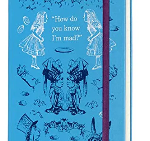 Moleskine Agenda Settimanale 18 Mesi Alice in Wonderland, anno 2019/2020 ,208 Pagine, Blu