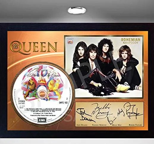 SGH SERVICES NEU! Foto CD con autografo di Freddie Mercury Queen A Night at The Opera Bohe...