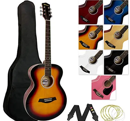 Tiger - Set chitarra acustica, colore Sunburst