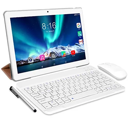 Tablet 10 Pollici 8 Core- TOSCIDO Android 10.0 Certificato da Google GMS Tablet 4G LTE,4 G...