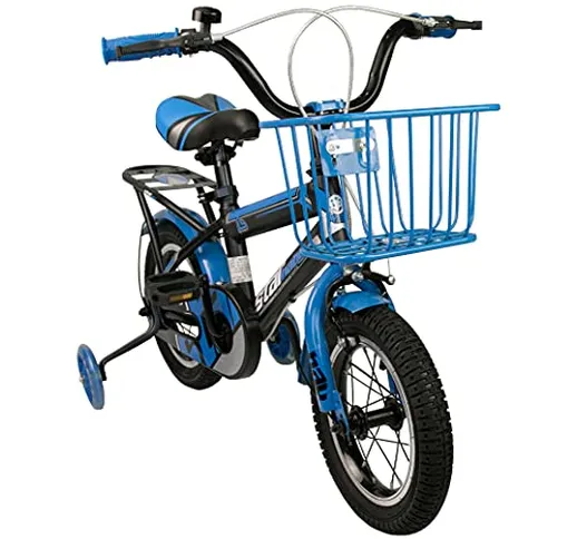 Airel Bicicletta | Bicicletta con Rotelle e Cestino | Biciclette per Bambini | Bici Bimbo...