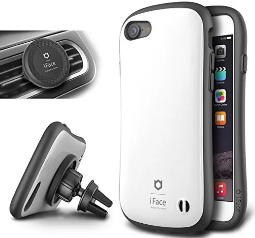 iFace iPhone 7 Case e Car Holder, Caso Duro [Duo Series] 2in1 Robusta Protezione con Magne...