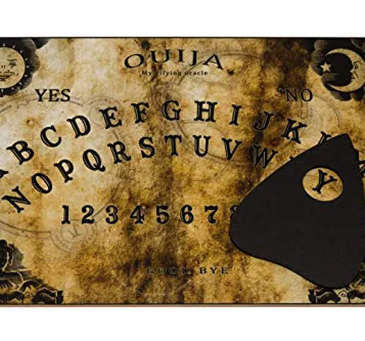Wiccan Star Classico Tavola Ouija con Planchette e Istruzioni Dettagliate in Italiano. Oui...