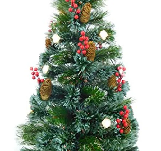 Christmas Concepts® 3ft (36 Inch/90cm) Albero a Fibre Ottiche Preludio Verde - Alberi di N...