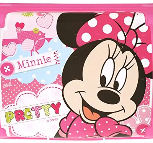 Home Disney Minnie Porta Pranzo, Rosa, 17 x 13 cm 6.5 h