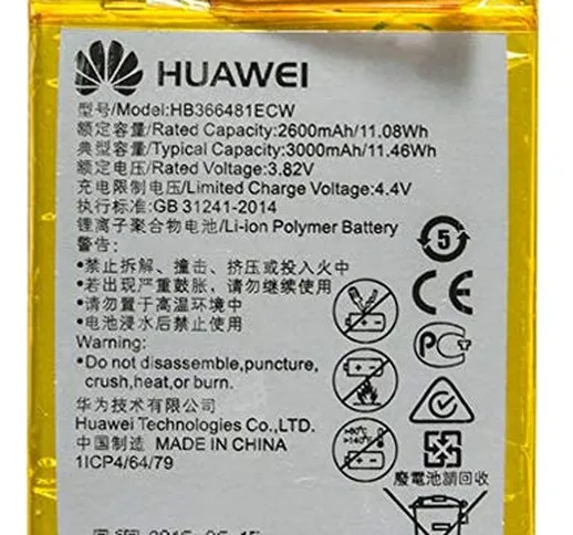 Huawei - Batteria originale per smartphone Huawei P10 Lite