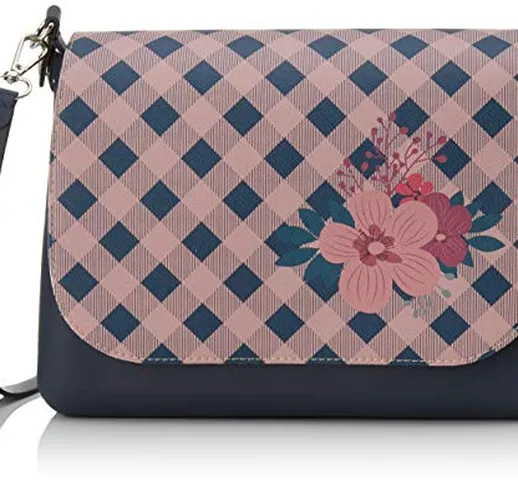 O bag Borsa Glam, Pochette da Giorno Donna, Blue Navy, 27x8x19 cm (W x H x L)