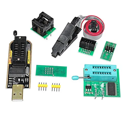 MYAMIA Eeprom Bios USB Programmatore Ch341A + Soic8 Clip + 1.8 V Adattatore + Soic8 Adatta...