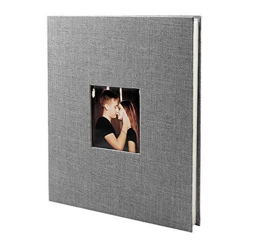 VEESUN Album Fotografico Autoadesivo 28 x 27 cm, Album Foto Pagine Bianche(40 Pagine Vuote...