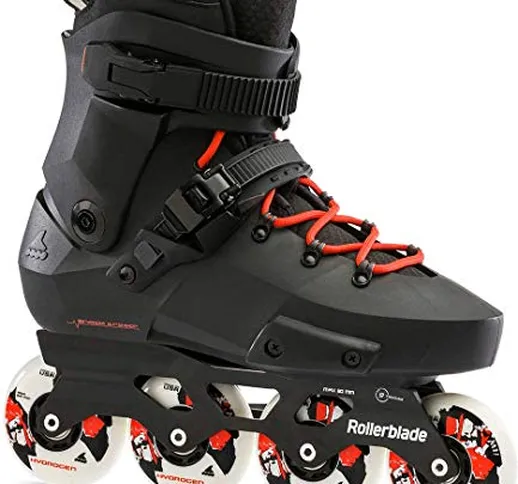 Rollerblade Twister Edge X, Pattini in Linea Uomo, Nero/Arancione, 265