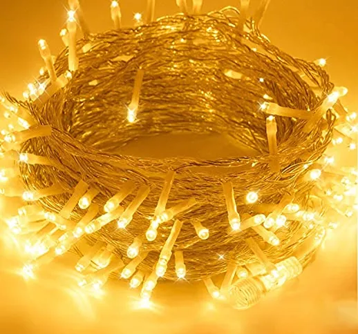 Luci di Natale, 33M Catene luminose 300 LED Decorazioni natalizie End to End Estensibile S...