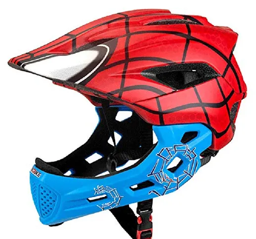 HUSHUI Casco da Bici per Bambini, Casco da Skateboard per Bambini, Casco da Bici Integrale...