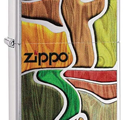 Zippo Accendino in ottone, design individuale, misura originale