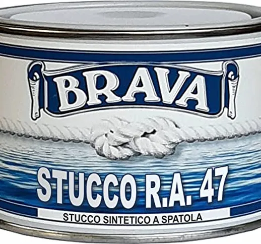 Brava RA3 Stucco RA 47 Grasso a Vernice, Bianco, 375 ml