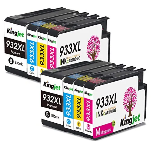 Kingjet 932XL 933XL Compatibile HP 932 933 XL Cartucce d'inchiostro per HP Officejet 6100...