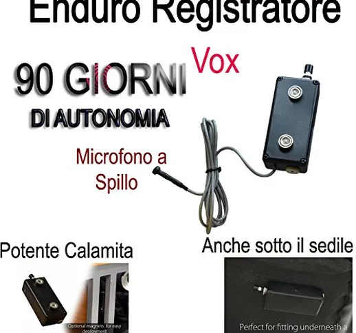 MICRO REGISTRATORE AUDIO 90 GIORNI SPY SPIA MINI AMBIENTALE USB CON CALAMITA