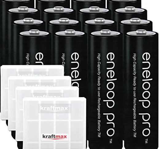 kraftmax Panasonic Eneloop PRO XX - 16 Batterie AA mignon, 2500 mAh, V5