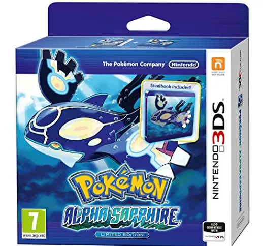 Nintendo Pokemon Alpha Sapphire, 3DS, Steelbook