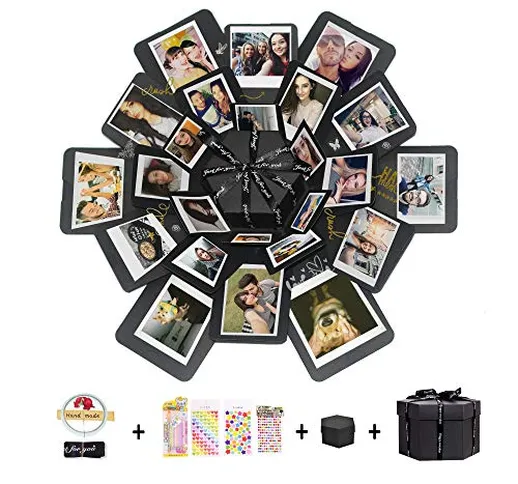 Hbsite Explosion Box Sorpresa DIY Scatola Esplosione di Foto Fatte a Mano Amore Memoria Sc...