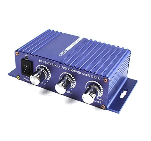 Auveach Amplificatore di Potenza Audio Stereo 300 Hi-Fi da 300 W Deluxe mp3