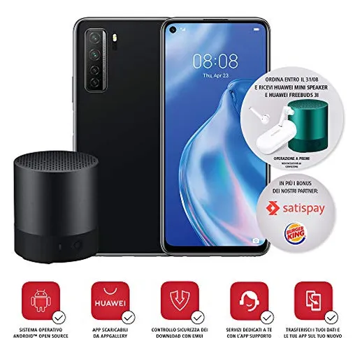 Huawei P40 Lite 5G con Bluetooth Minispeaker, Display Punch FullView da 6.5”, 6 GB + 128 G...