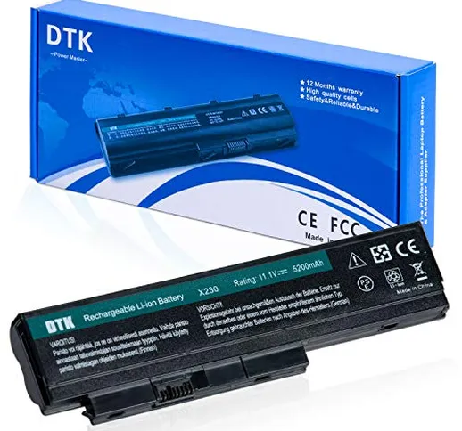 DTK Batteria per IBM Lenovo ThinkPad X220 X220i X220s X230 SOSTITUISCE 0A36281 0A36282 0A3...