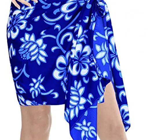 LA LEELA Sciarpa per Face Cover Floreale Beachwear del Bikini del Costume da Bagno Costumi...