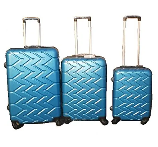 Orlac Tyre Set 3 Trolley valigie rigide in ABS e policarbonato 4 ruote piroettanti colori...