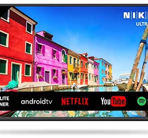 NIKKEI NU4318S 4K / Ultra HD da 109 cm / 43 Pollici - Smart TV, LED, Netflix, YouTube, 3x...