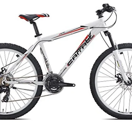 Carratt Acera 21 Disk, Mountain Bike Uomo, Bianco, 40