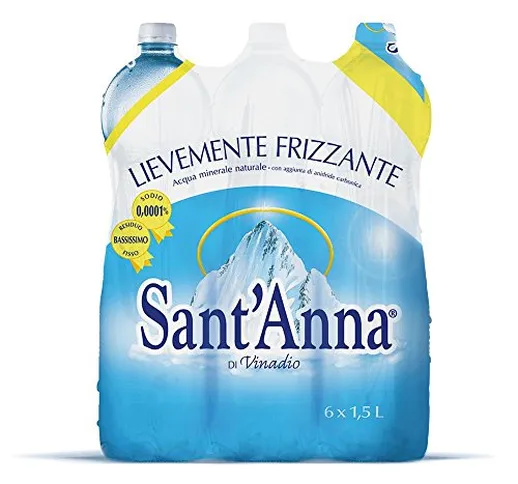 Sant'Anna Acqua Minerale 1.5L Effervescente (Confezione da 6)