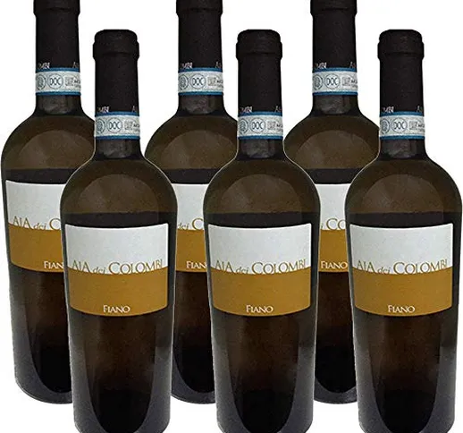 Fiano DOC Sannio | Aia Dei Colombi | Confezione 6 Bottiglie da 75Cl | Vino Italiano | Camp...