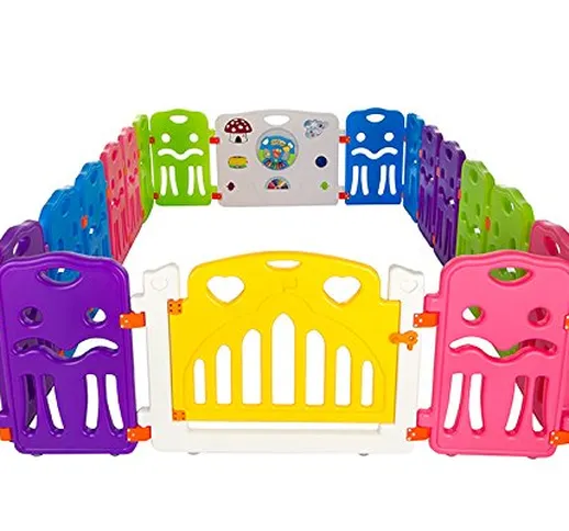 Cannons UK Box per Bambini in Plastica con Stazione di Gioco e Piccoli Pannelli (240cm x 1...